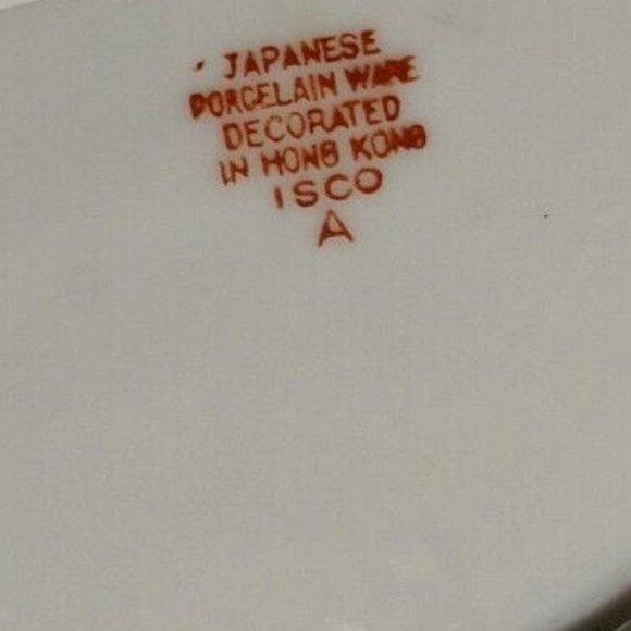 Antique Japanese 1950's Porcelain Bowl Made in Hong kong Marked Weight 10lbs. - Picture 7 of 14